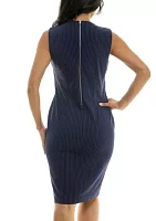 U Neck Stripe Dress