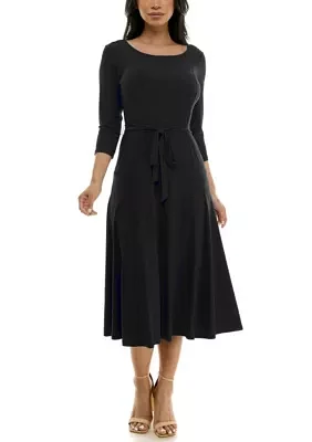 Midi Sylvia Dress With Belt