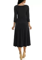 Midi Sylvia Dress With Belt