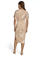 Women's Printed Boat Neck Dress