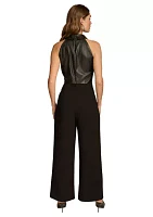 Women's Sleeveless Collar Jumpsuit