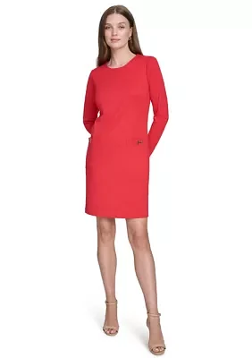 Women's "H" Pocket Shift Dress