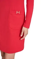 Women's "H" Pocket Shift Dress