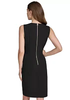 Women's Exposed Zipper Sheath Dress