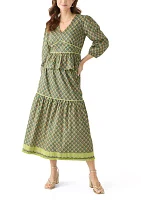 Women's Elina Printed Tiered Midi Skirt