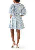 Women's Printed Fit and Flared Mini Dress