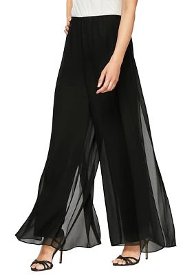 Women's Sheer Straight Leg Overlay Pants