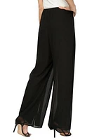 Women's Sheer Straight Leg Overlay Pants