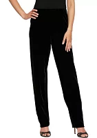 Women's Slim Leg Velvet Pants