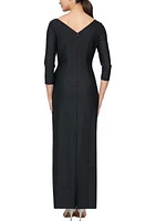 Women's 3/4 Sleeve Sheath Dress