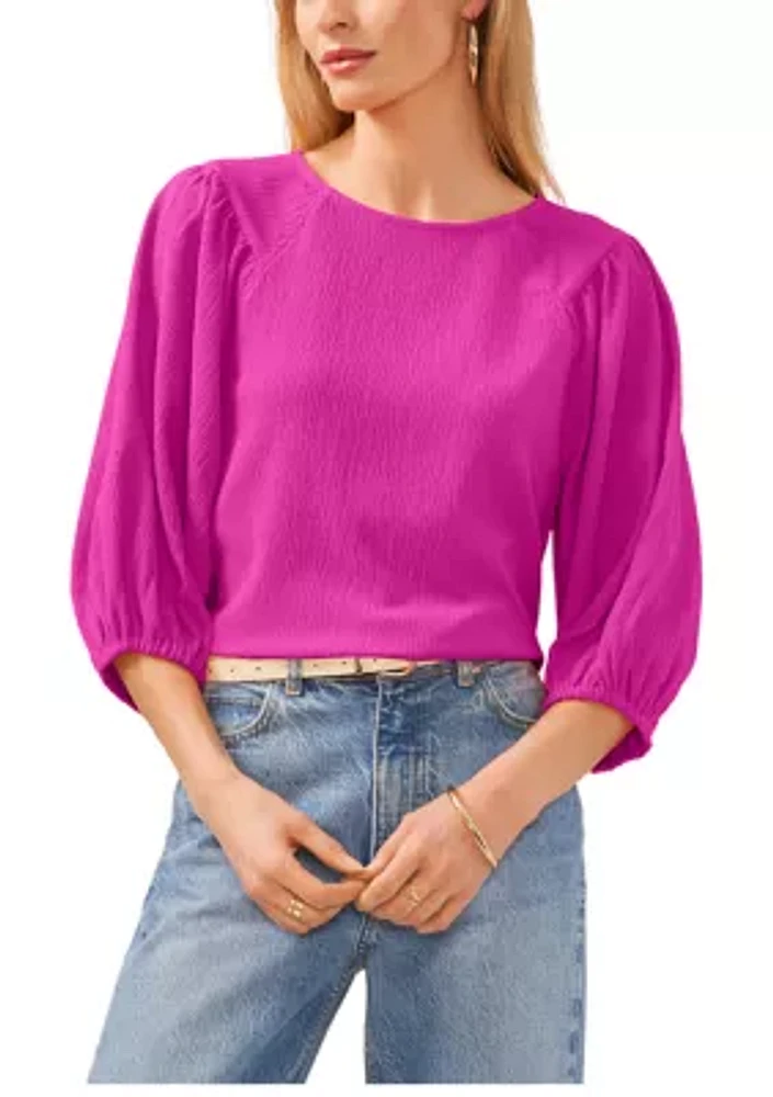 Women's Puff Sleeve Knit Top