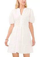 Women's Puff Sleeve Babydoll Dress