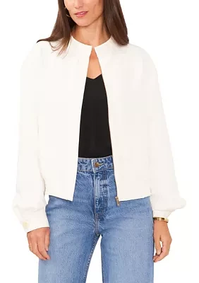 Women's Long Sleeve Bomber Jacket