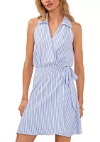 Women's Collared Wrap Dress