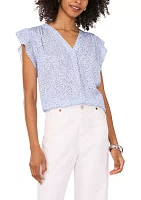 Women's Ruffle Sleeve Top