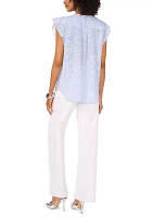 Women's Ruffle Sleeve Top