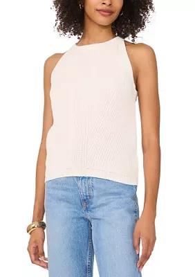 Women's Sleeveless Halter Neck Sweater