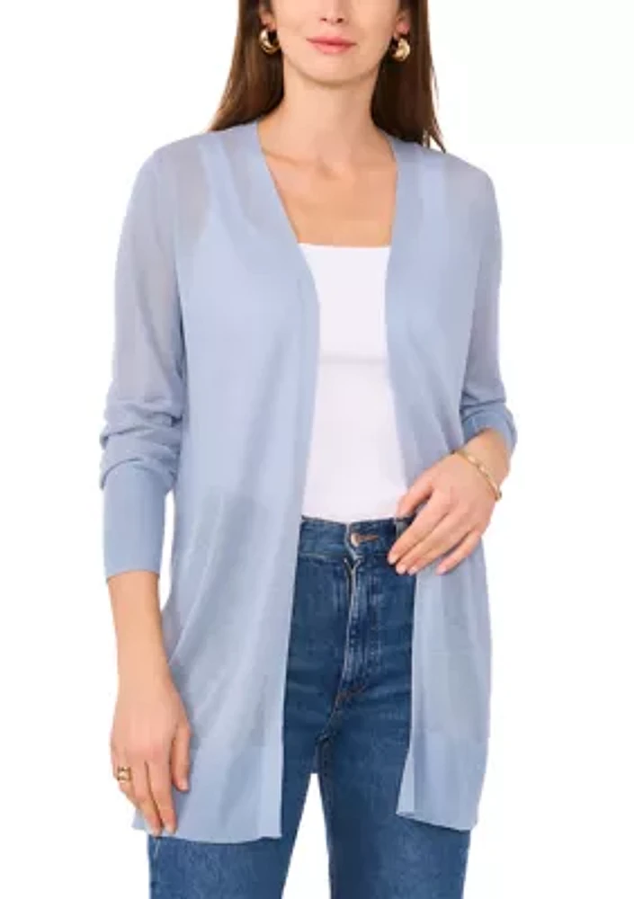 Women's Long Sleeve Open Front Cardigan