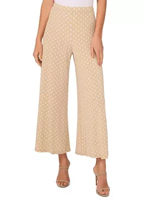 Women's Pull On Dot Crop Pants