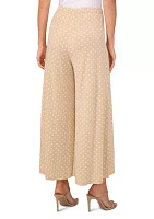 Women's Pull On Dot Crop Pants