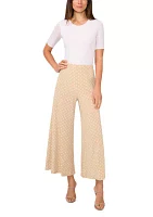 Women's Pull On Dot Crop Pants