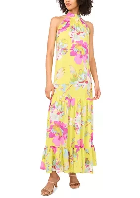 Women's Floral Halter Dress