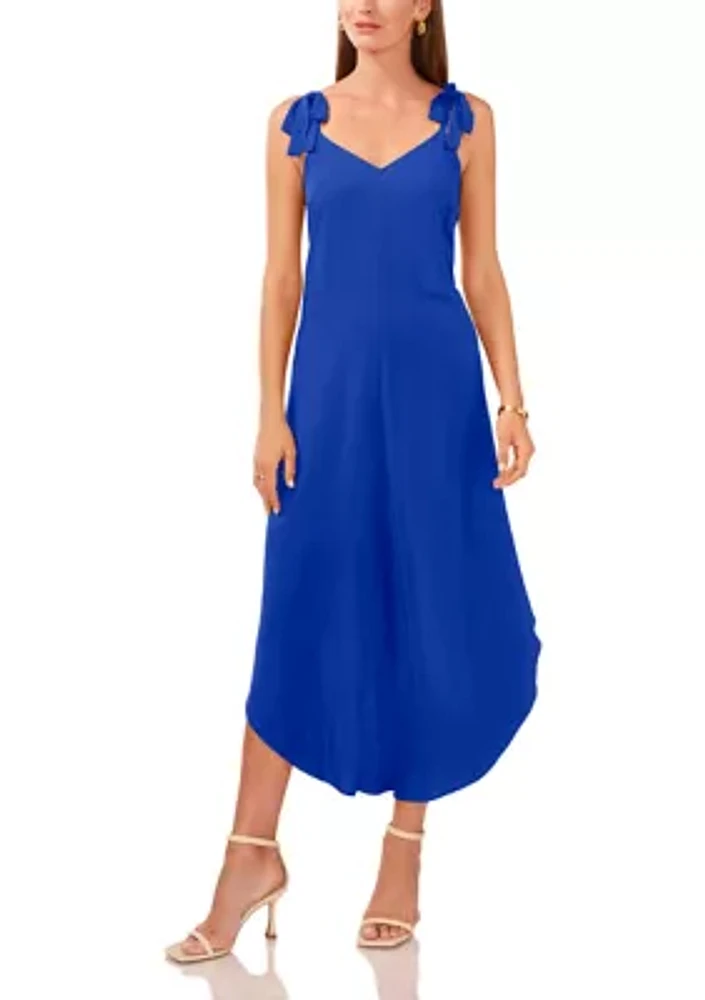 Women's Sleeveless Bow Cropped Jumpsuit