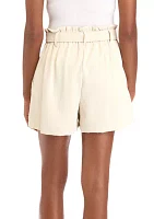 Women's Paper Bag Waist Shorts