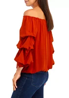 Women's Off the Shoulder Cha Sleeve Blouse