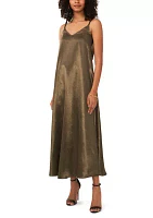 Women's Sleeveless Satin Slip Dress