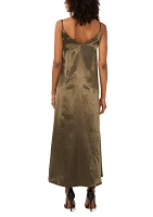 Women's Sleeveless Satin Slip Dress