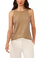 Women's Sleeveless Shimmer Tank Top