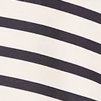 Women's Flare Sleeve Striped Tie Front Blouse