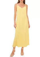 Women's Tank Maxi Dress with Flare Hem