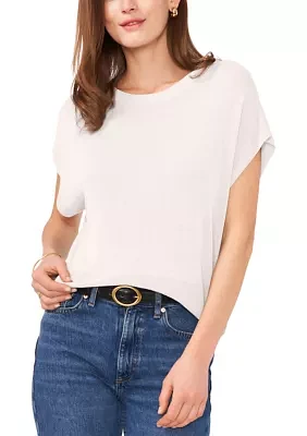 Women's Solid Drop Shoulder Sweater