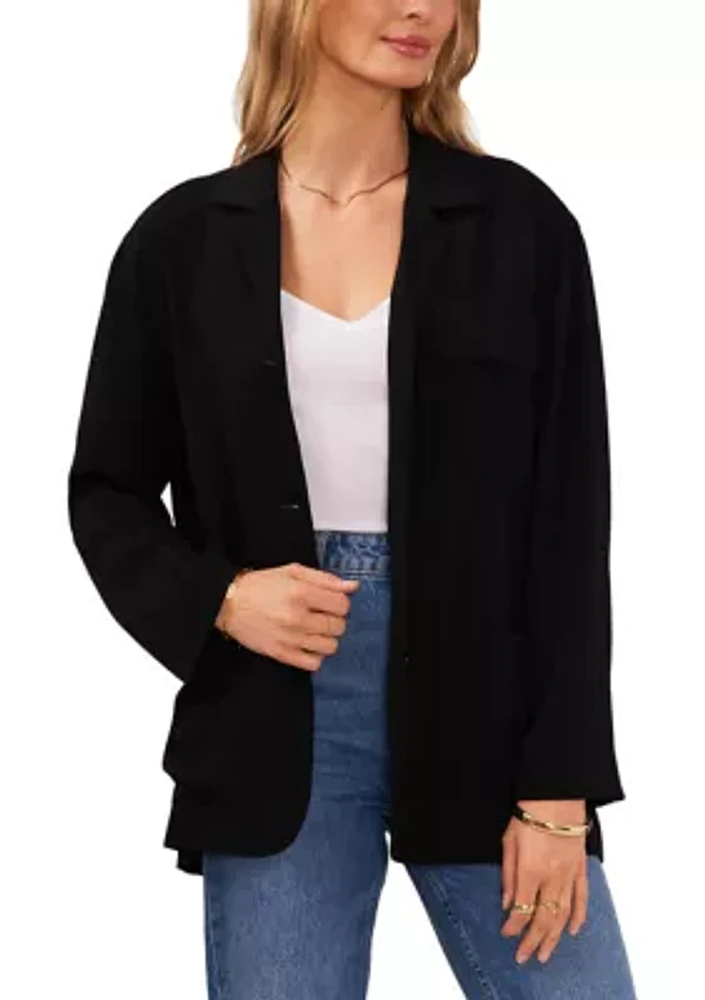 Women's Button Front Soft Jacket