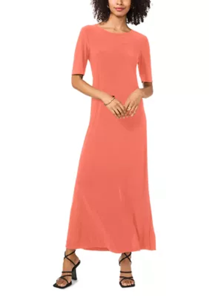 Women's Solid Midi Dress