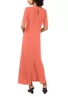 Women's Solid Midi Dress