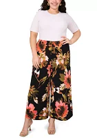 Women's Printed Wide Leg Pants