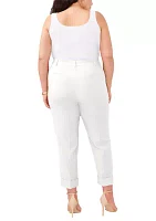 Plus Tailored Pants with Large Cuff