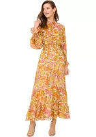 Petite Printed Maxi Dress