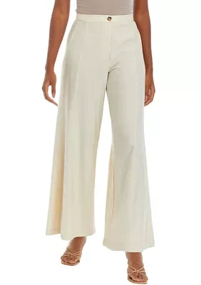 Petite Wide Leg Trouser Pants