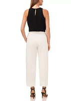 Petite Tailored Pants with Large Cuff