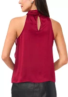 Petite Tank Top with Shirred Neck