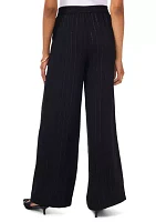 Petite Elastic Waist Pants with Slant