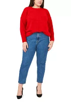 Plus Crew Neck Cozy Cashmere Sweater