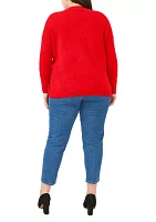 Plus Crew Neck Cozy Cashmere Sweater