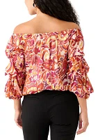 Petite Off-the-Shoulder Blouse