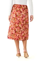 Petite Floral Midi Skirt