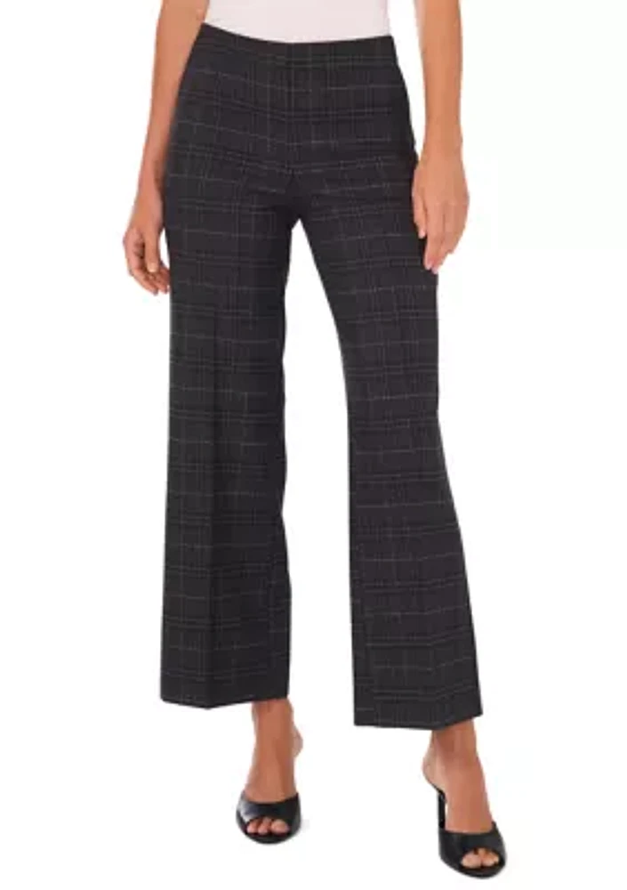 Petite Wide Leg Ponte Pants